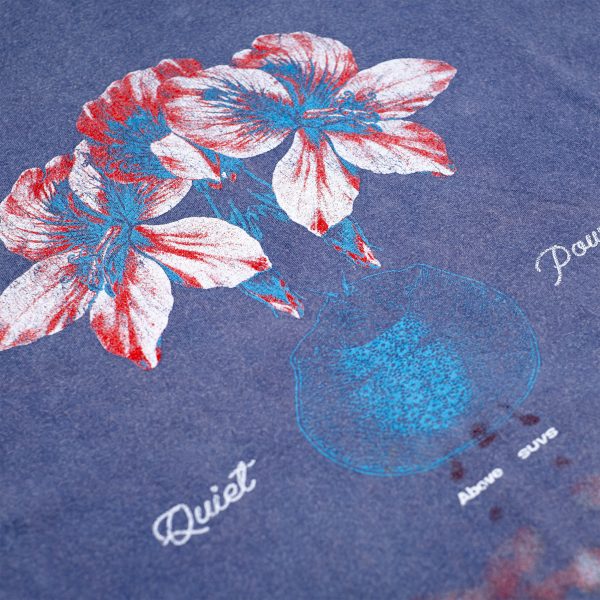 Quiet Power washed tshirt [BLUE]