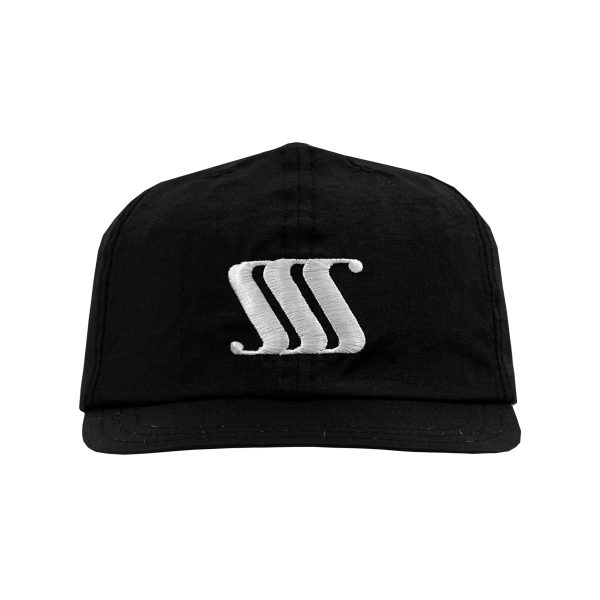 Triple S black nylon cap