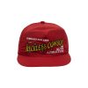 Reckless cowboy 6 panel cap red