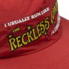 Reckless cowboy 6 panel cap red