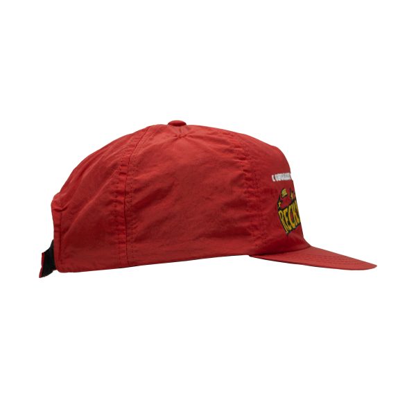 Reckless cowboy 6 panel cap red