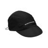 Ripstop core logo 5 panel cap black (1) Ripstop core logo 5 panel cap black