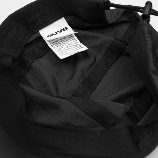 Ripstop core logo 5 panel cap black (5) Ripstop core logo 5 panel cap black