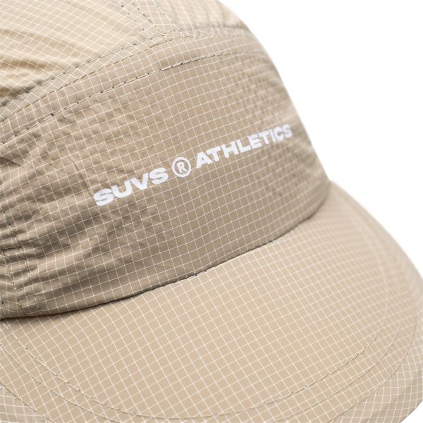 Ripstop core logo 5 panel beige cap