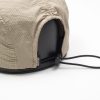 Ripstop core logo 5 panel beige cap