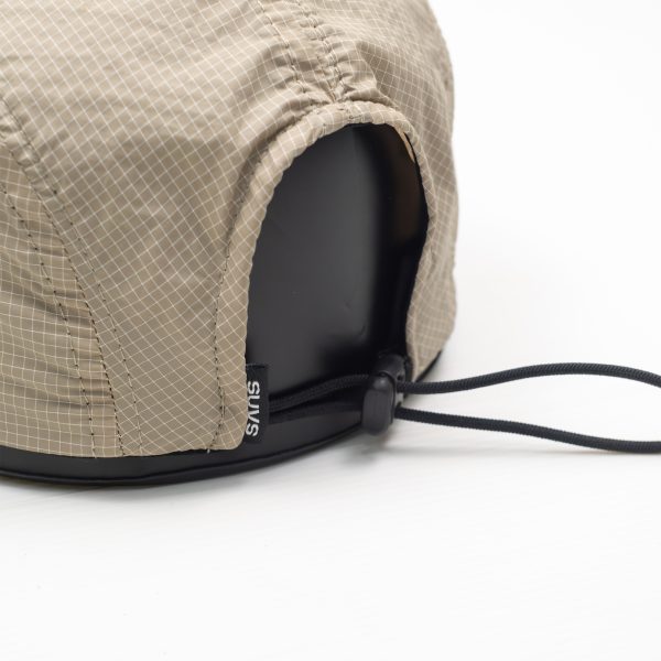 Ripstop core logo 5 panel beige cap